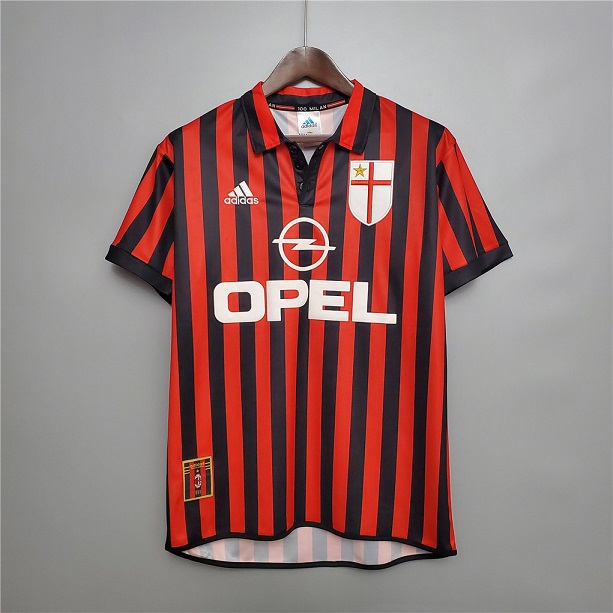 AAA Quality AC Milan 99/00 Home Soccer Jersey